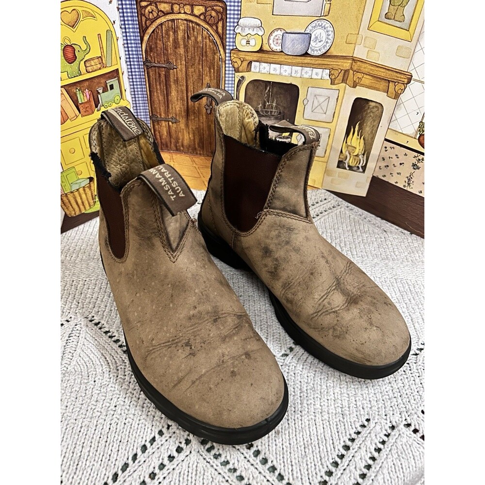 Blundstone 585 Classic 550 Chelsea Boots AU 5 US Womens 8 Mens 6 Rustic Brown